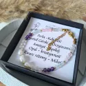 Bransoletka Perła Opal Kwarc Różowy Ametyst talizman amulet kobiecość oczyszczenie spokój